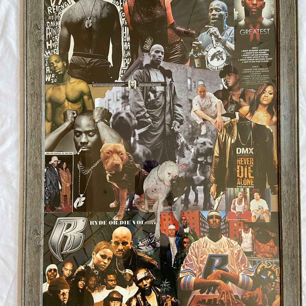 DMX Ruff Ryders Framed Collage